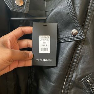Fashion nova leather jacket